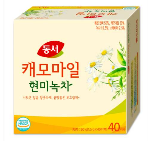 캐모마일 현미녹차 60g(40T)